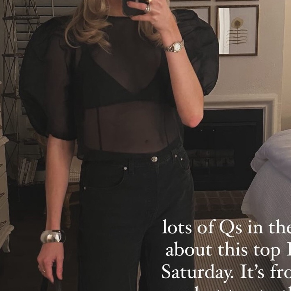 Sheer H&M top